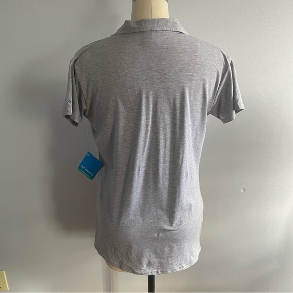 Columbia Women's Shadow Time Polo Shirt- Gray- Size XL- NWT - Picture 3 of 7